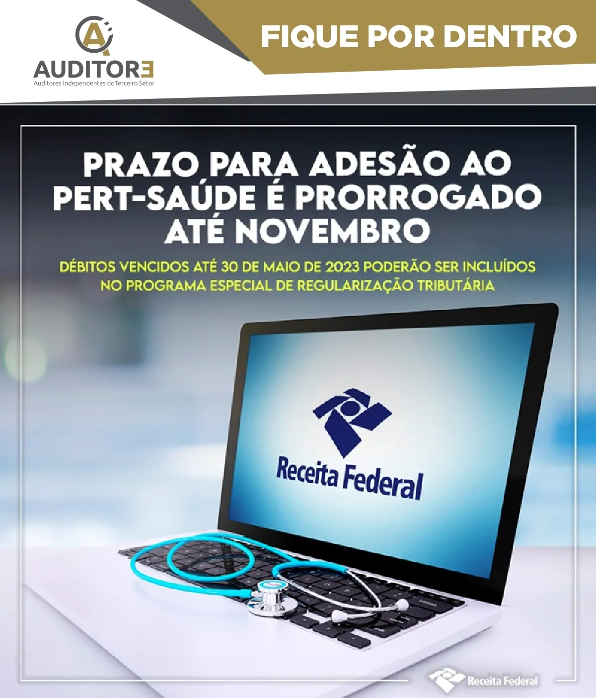 PERT-SAÚDE PRORROGADO